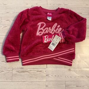 💕 Barbie 💕 Girls 3T Plush Magenta Sweatshirt